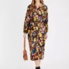 Floral Tie Waist Midi Dress 12L -Chic Elixir Sales Store tuc142818705 Multi20Coloured R Z001A 1