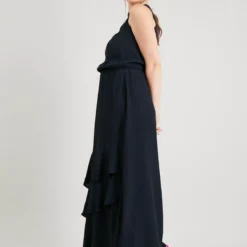 Black Halter Neck Maxi Dress 20 11 Black Halter Neck Maxi Dress 20 -Chic Elixir Sales Store tuc142884809 Black R Z002A