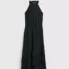 Black Halter Neck Maxi Dress 20 -Chic Elixir Sales Store tuc142884809 Black R Z003A
