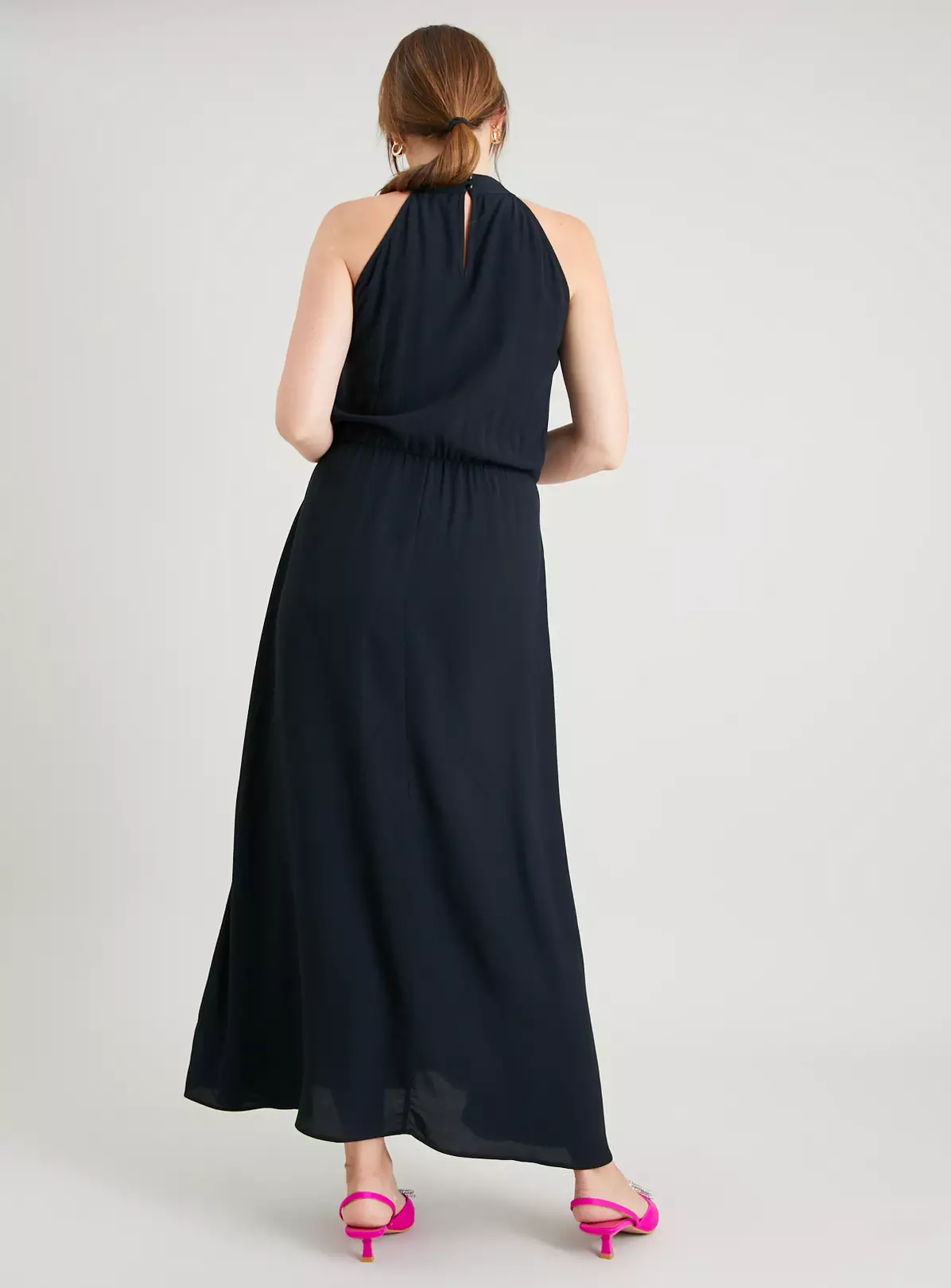 Black Halter Neck Maxi Dress 20 5 Black Halter Neck Maxi Dress 20 - Image 3