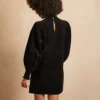 EVERBELLE Black High Neck Short Corduroy Dress 18 -Chic Elixir Sales Store tuc142957238 Black R Z004A
