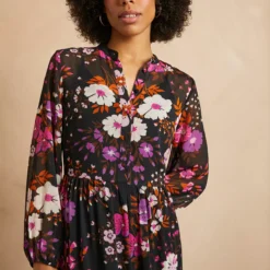 EVERBELLE Crinkle Chiffon Floral Maxi Dress 8 -Chic Elixir Sales Store tuc142973895 Multi20Coloured R Z002A 1