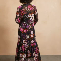 EVERBELLE Crinkle Chiffon Floral Maxi Dress 16 -Chic Elixir Sales Store tuc142973895 Multi20Coloured R Z004A