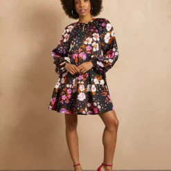 EVERBELLE Short Floral Tiered Dress 16 -Chic Elixir Sales Store tuc142974302 Multi20Coloured R Z001A