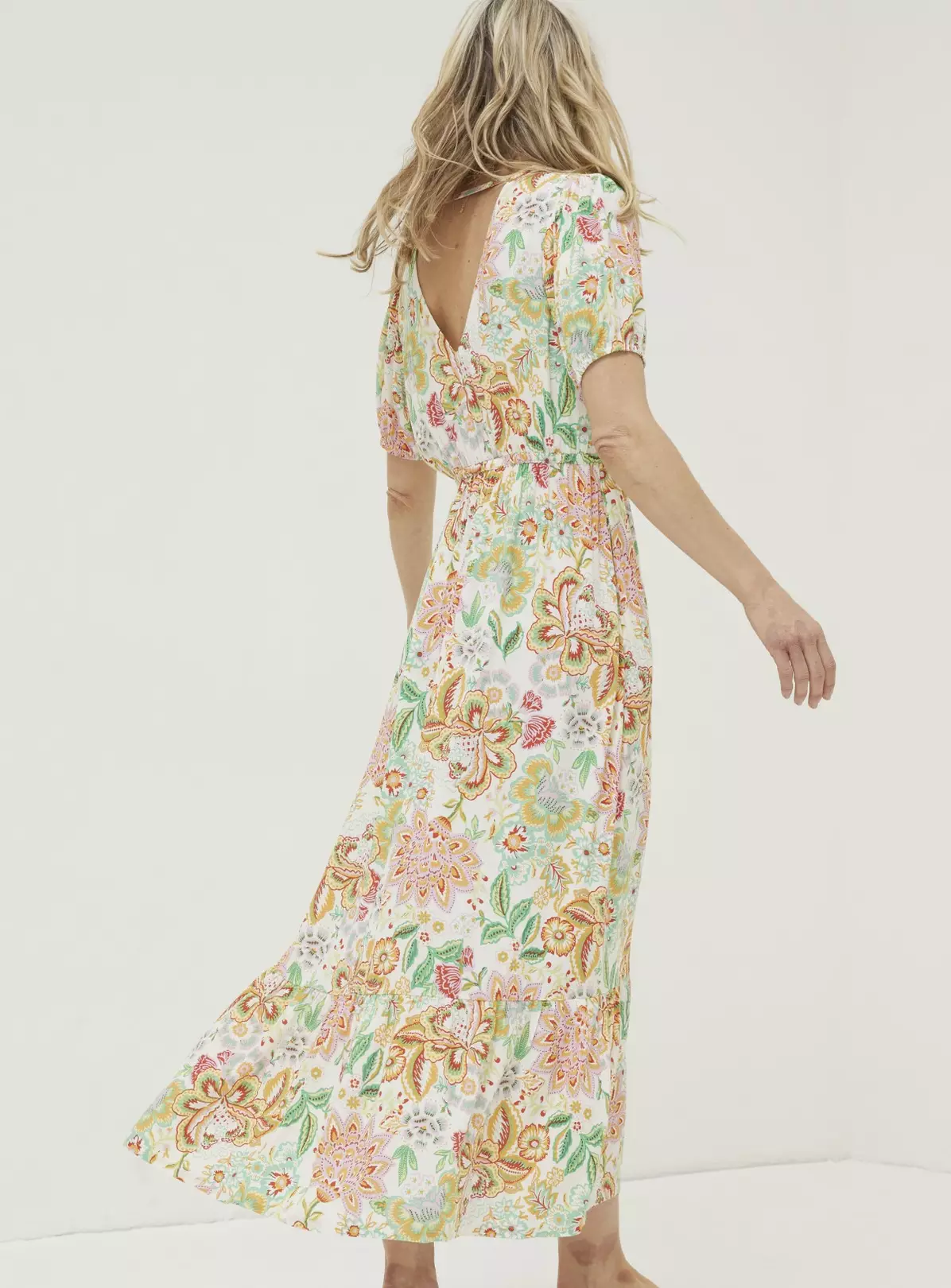 FATFACE Vivvie Paradise Floral Midi Dress 20 5 FATFACE Vivvie Paradise Floral Midi Dress 20 - Image 3