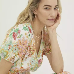 FATFACE Vivvie Paradise Floral Midi Dress 20 8 FATFACE Vivvie Paradise Floral Midi Dress 20 -Chic Elixir Sales Store tuc143016413 Ivory R Z004A