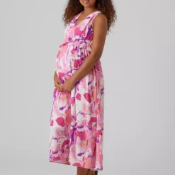 MAMALICIOUS Mlesra Sl Wo Al Dress XL -Chic Elixir Sales Store tuc143039818 Pink R Z001A