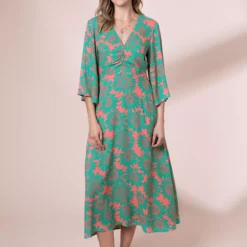 ANORAK Sunflowers EcoVero Erin Midi Dress 12 7 ANORAK Sunflowers EcoVero Erin Midi Dress 12 -Chic Elixir Sales Store tuc143041029 Multi20Coloured R Z001A