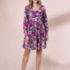 ANORAK Cut Fruit EcoVero Laurie Mini Dress 14 -Chic Elixir Sales Store tuc143042911 Purple R Z001A 1