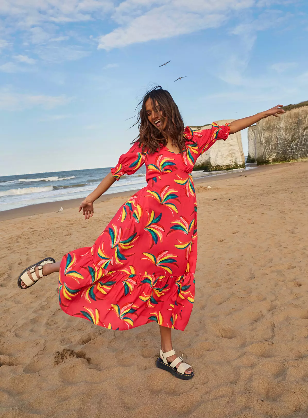 ANORAK Bananas EcoVero Olivia Bow Midi Dress - 8 4 ANORAK Bananas EcoVero Olivia Bow Midi Dress - 8 - Image 2