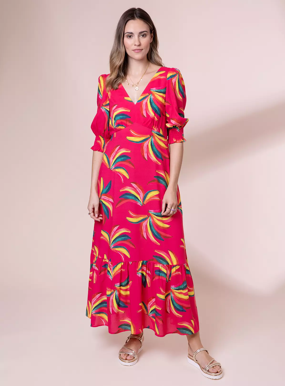 ANORAK Bananas EcoVero Olivia Bow Midi Dress - 8 3 ANORAK Bananas EcoVero Olivia Bow Midi Dress - 8