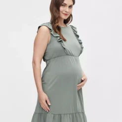 MAMALICIOUS Mlroberta Mary Cap Jer Abk Dress 2F A. XXL