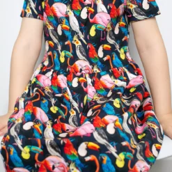 FRED & NOAH Birds Dress 1-2 Years -Chic Elixir Sales Store tuc143053345 Multi20Coloured R Z003A