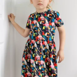 FRED & NOAH Birds Dress 1-2 Years -Chic Elixir Sales Store tuc143053345 Multi20Coloured R Z004A