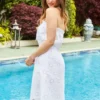 SOSANDAR White Broderie Bardot Dress 16