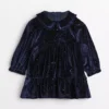Navy Sparkle Velour Dress 12-18 Months 1 Navy Sparkle Velour Dress 12-18 Months -Chic Elixir Sales Store tuc143076096 Navy R Z001A 4