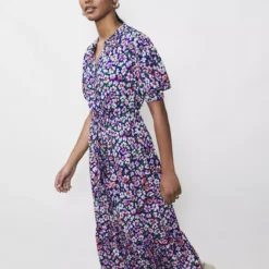 FINERY Madelyn Navy Daisy Midi Dress 8 -Chic Elixir Sales Store tuc143091819 Navy R Z002A