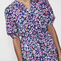 FINERY Madelyn Navy Daisy Midi Dress 8 -Chic Elixir Sales Store tuc143091819 Navy R Z003A