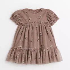 Dusky Pink Vintage Floral Dress 3-6 Months