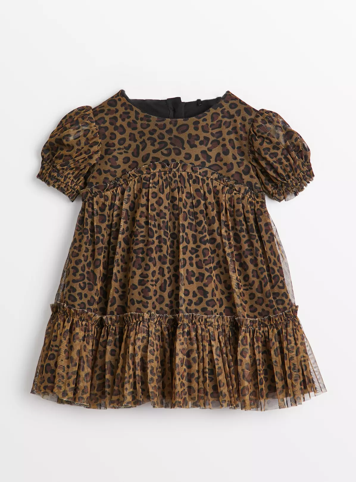 Leopard Print Mesh Party Dress 12-18 Months 4 Leopard Print Mesh Party Dress 12-18 Months - Image 2