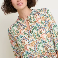 BRAKEBURN Cream Floral Paisley Midi Dress 20