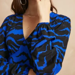 EVERBELLE Patchwork Animal Print Dress 6