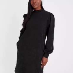 Washed Black Sweat Dress 10