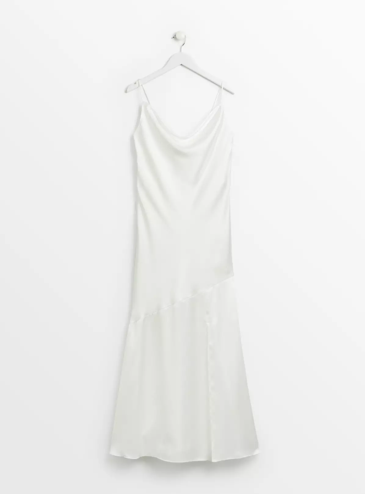 White Bias Cut Cowl Neck Dress 18 6 White Bias Cut Cowl Neck Dress 18 - Image 4
