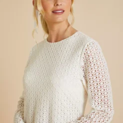 White Mini Swing Crochet Dress 18 -Chic Elixir Sales Store tuc143261822 White R Z005A