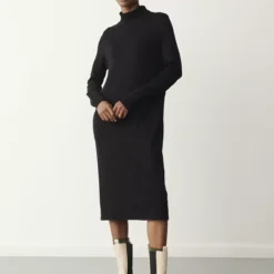 FINERY Savannah Knitted Dress 18 9 FINERY Savannah Knitted Dress 18 -Chic Elixir Sales Store tuc143301601 Black R Z001A