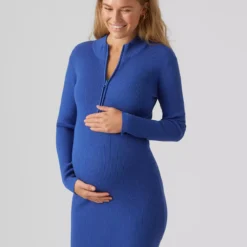 MAMALICIOUS Mllena Lia Rib Knit Dress XL 9 MAMALICIOUS Mllena Lia Rib Knit Dress XL -Chic Elixir Sales Store tuc143307245 Blue R Z002A