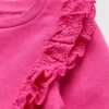 Pink Frill Sweatshirt Dress 1-1.5 Years -Chic Elixir Sales Store tuc143313995 Pink R Z002A