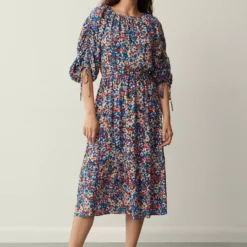 FINERY Harriet Dress 14 -Chic Elixir Sales Store tuc143322234 Blue R Z002A