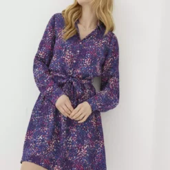 FATFACE Charlie Layered Spot Shirt Dress 20 -Chic Elixir Sales Store tuc143330980 Navy R Z001A