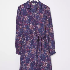 FATFACE Charlie Layered Spot Shirt Dress 20 -Chic Elixir Sales Store tuc143330980 Navy R Z005A