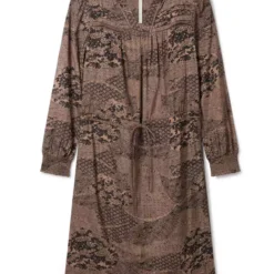 THOUGHT Carmen Lenzing EcoVero Crepe Dress 6 -Chic Elixir Sales Store tuc143343297 Brown R Z003A