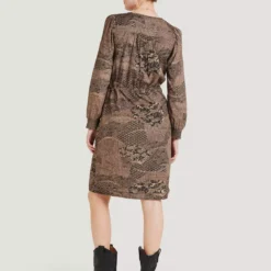 THOUGHT Carmen Lenzing EcoVero Crepe Dress 6 -Chic Elixir Sales Store tuc143343297 Brown R Z004A
