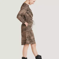 THOUGHT Carmen Lenzing EcoVero Crepe Dress 16 -Chic Elixir Sales Store tuc143343297 Brown R Z005A 1