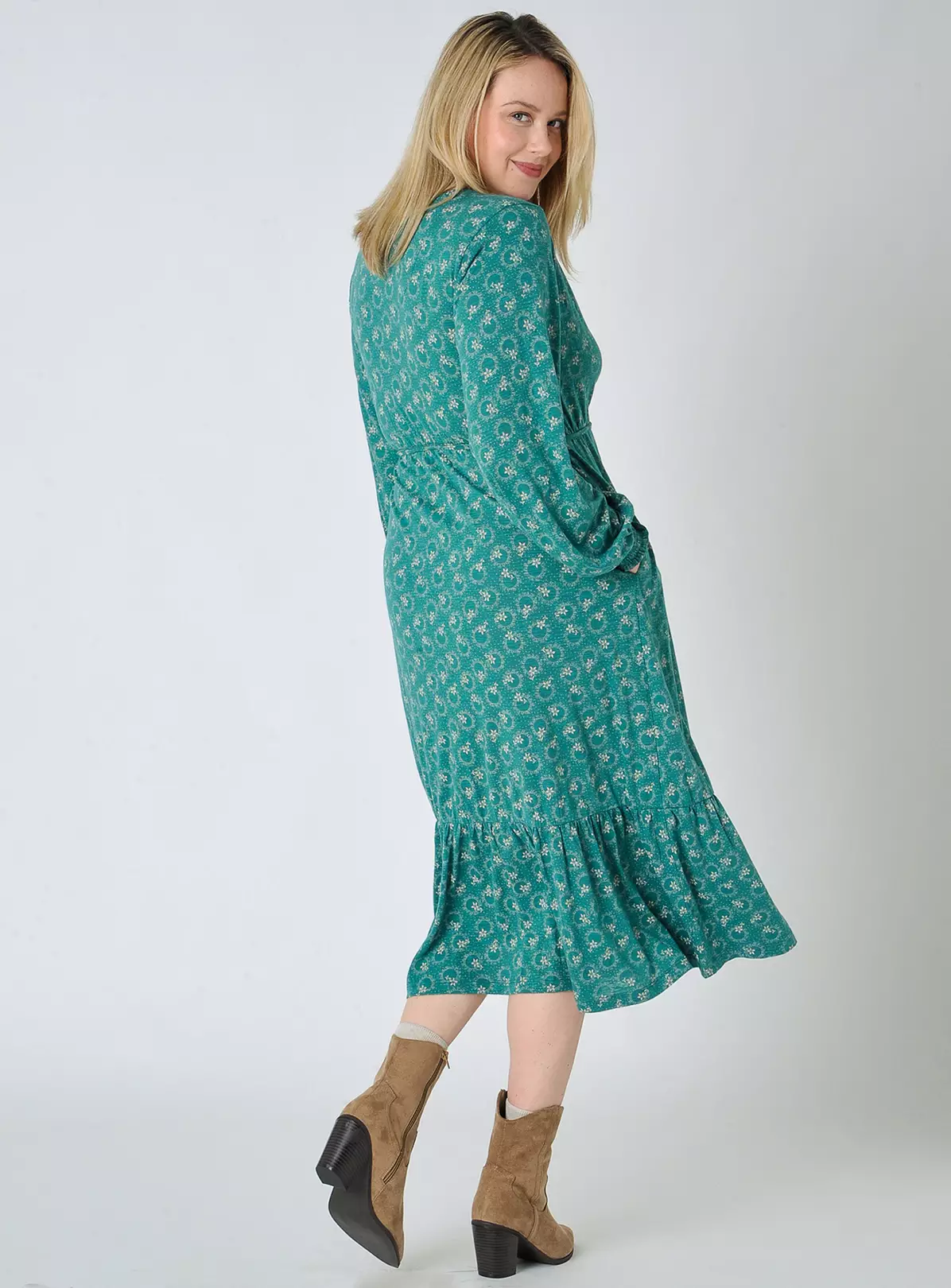 BURGS Harpford Wrap Jersey Dress 16 4 BURGS Harpford Wrap Jersey Dress 16 - Image 2