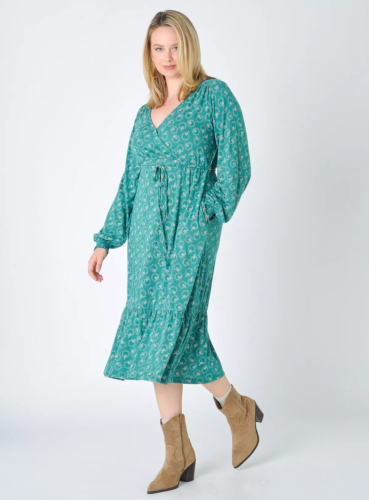 BURGS Harpford Wrap Jersey Dress 16 3 BURGS Harpford Wrap Jersey Dress 16