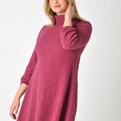 BURGS Georgia Roll Neck Mini Dress 14 -Chic Elixir Sales Store tuc143347511 Purple R Z004A