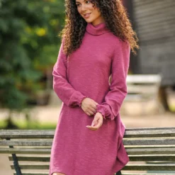 BURGS Georgia Roll Neck Mini Dress 14