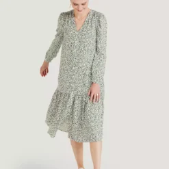 THOUGHT Mapel Lenzing EcoVero Button Down Dress 18 -Chic Elixir Sales Store tuc143347781 Green R Z006A 1