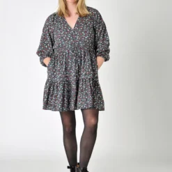 BURGS Carleen Short Wrap Dress 18 -Chic Elixir Sales Store tuc143347941 Navy R Z001A 1