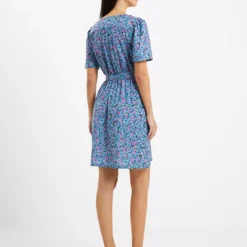 FRENCH CONNECTION Alezzia Ely Jacquard Ss Dress 16 -Chic Elixir Sales Store tuc143360193 Teal R Z004A