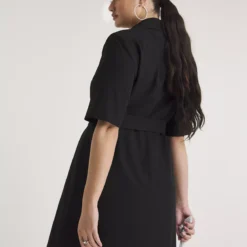 SIMPLY BE Black Belted Woven Dress 28 9 SIMPLY BE Black Belted Woven Dress 28 -Chic Elixir Sales Store tuc143392380 Black R Z002A