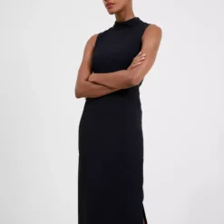 FRENCH CONNECTION Echo Crepe Mock Neck Dress 16 -Chic Elixir Sales Store tuc143397877 Black R Z001A