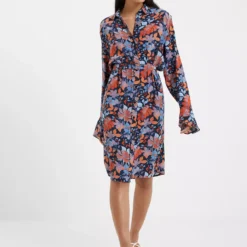 FRENCH CONNECTION Adalina Shirt Dress 16 -Chic Elixir Sales Store tuc143399451 Blue R Z002A