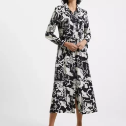 FRENCH CONNECTION Deon Delph Drape Dress 16 -Chic Elixir Sales Store tuc143400870 Multi20Coloured R Z002A