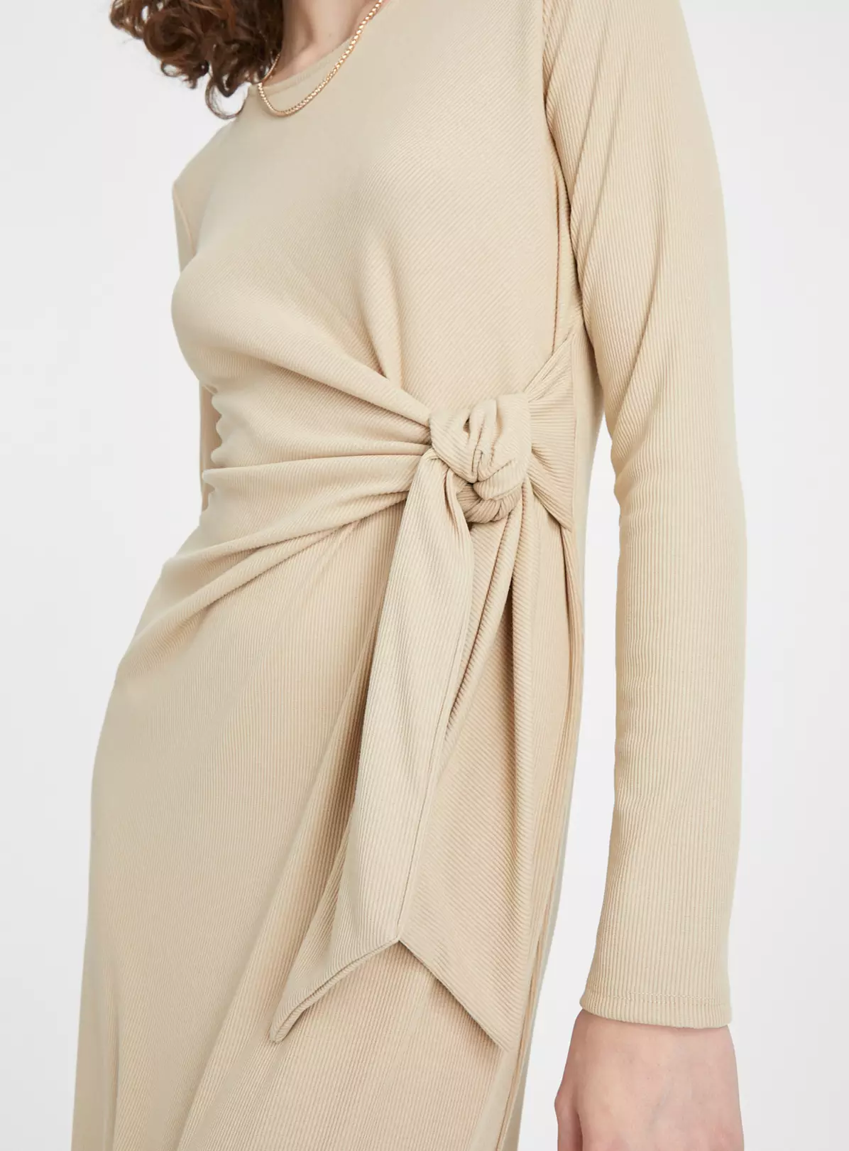 Neutral Tie Detail Jersey Dress 22 3 Neutral Tie Detail Jersey Dress 22